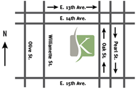 Map to the Spine Surgery Center of Eugene